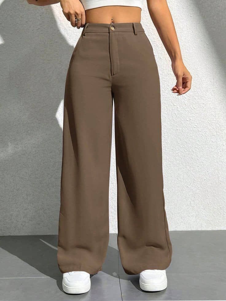 Pantalon Taille Haute Classique 