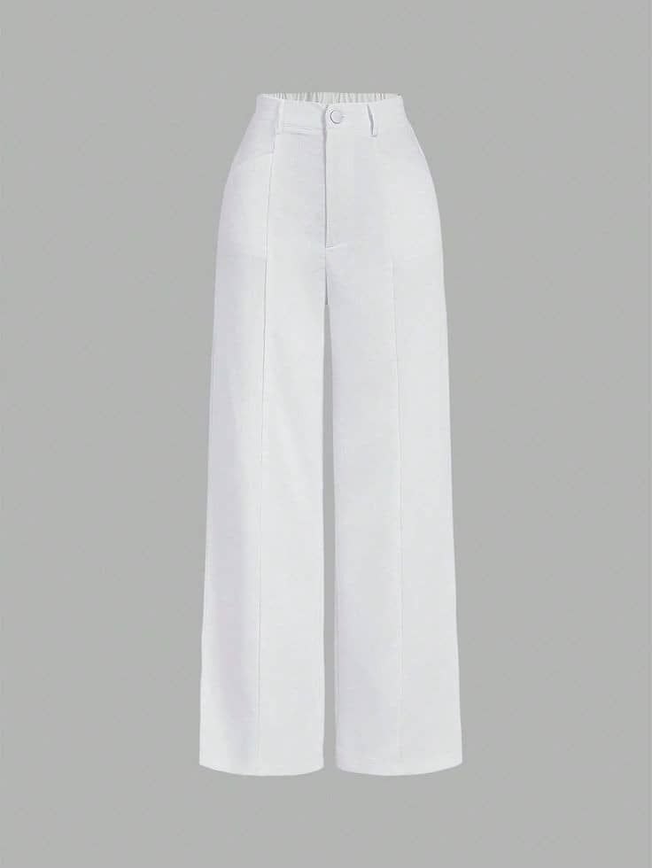 Pantalon Palazzo Taille Haute 