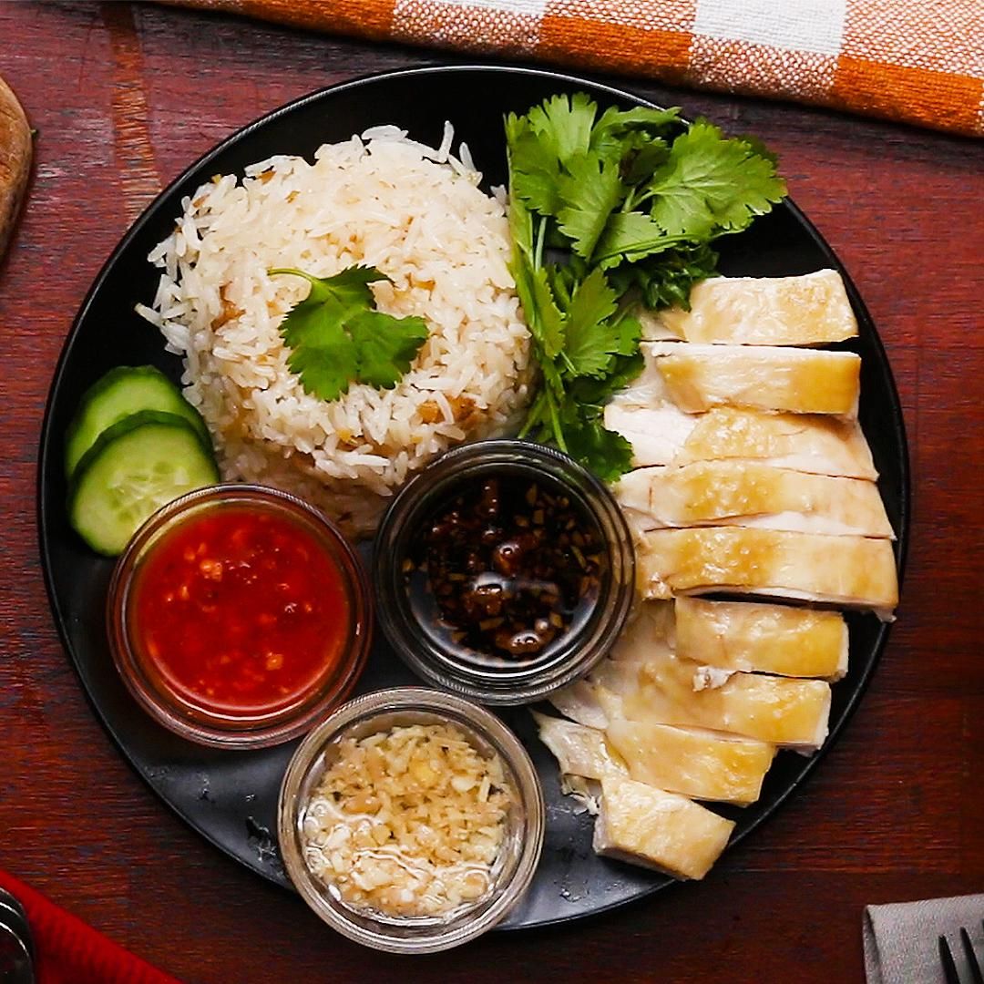 Hainanese Chicken Rice (Halal-حلال)