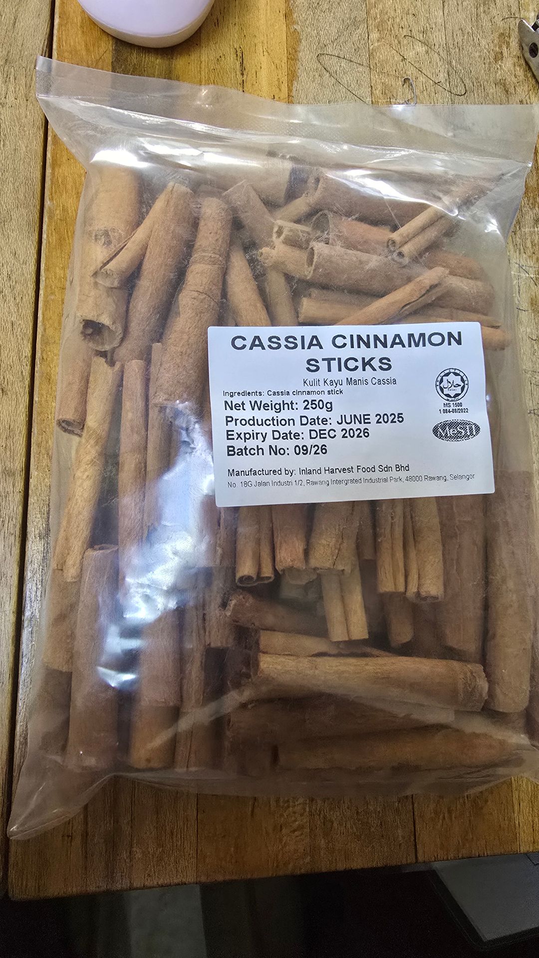 Cinnamon Stick 250gm (pkt)