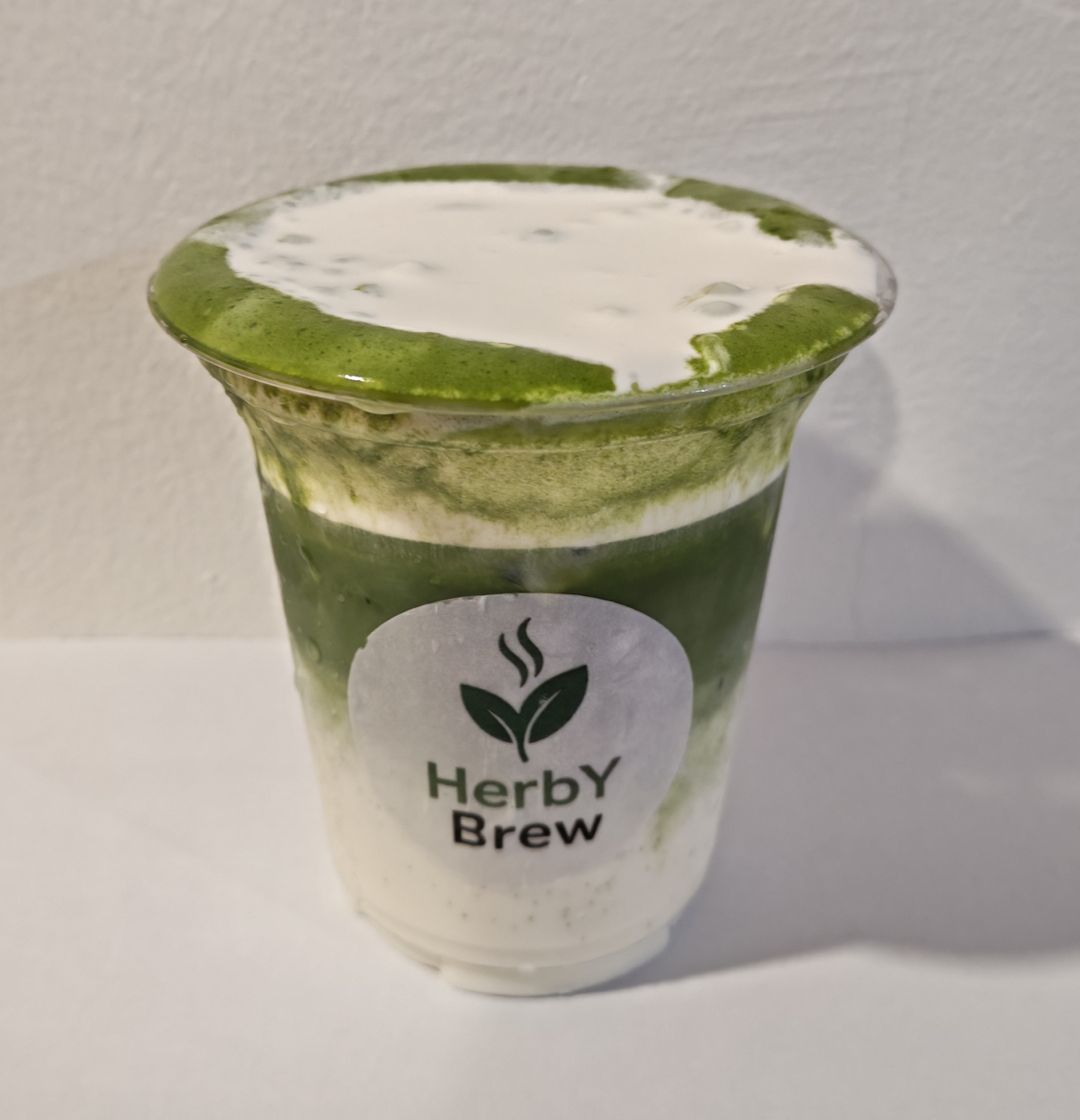 Iced Matcha Cream Cheese Latte