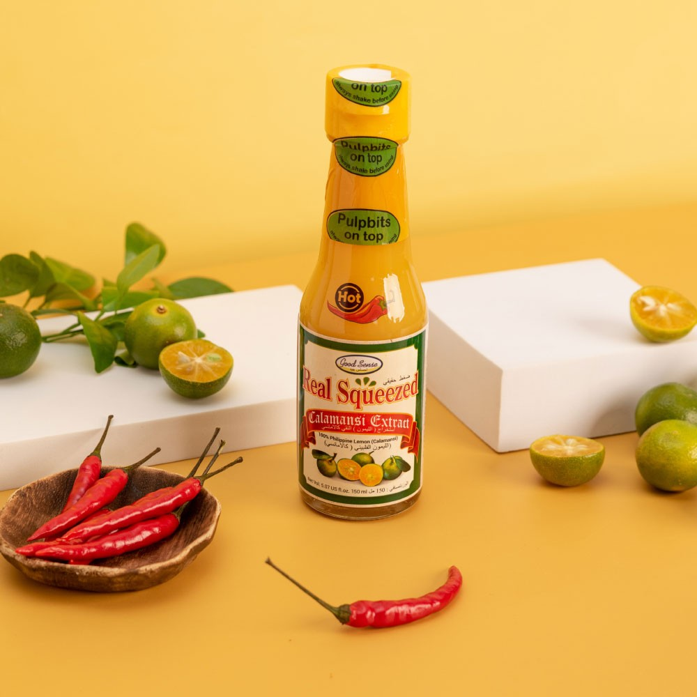 Good Sense Real Squeezed Calamansi Extract (Spicy) Philippine Lemon 150ml.
