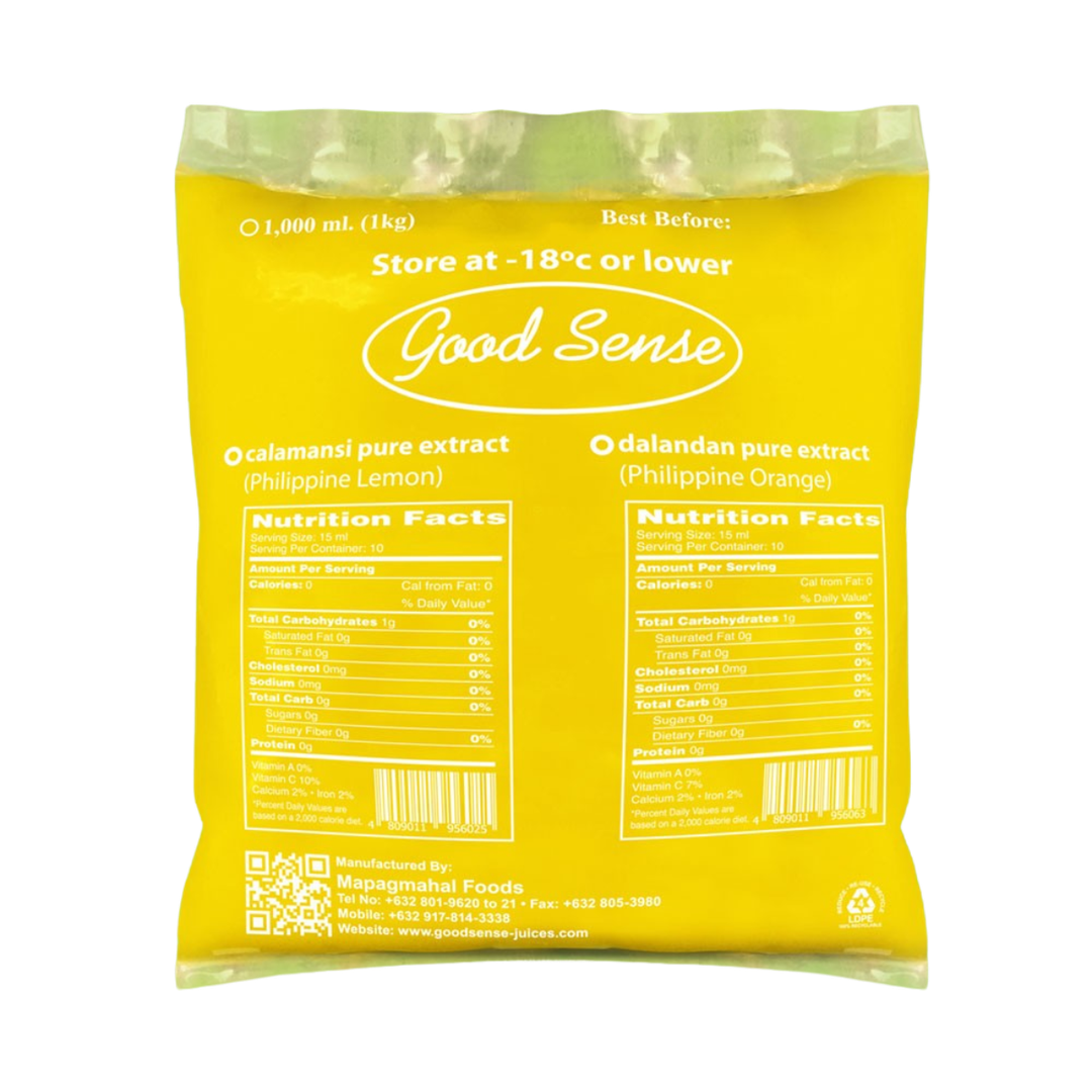 Good Sense Frozen Calamansi Extract Philippine Lemon 1kg.