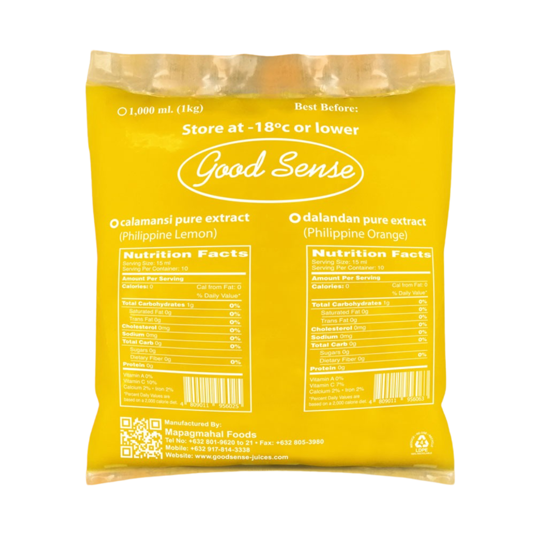 Good Sense Frozen Dalandan Extract Philippine Orange 1kg.