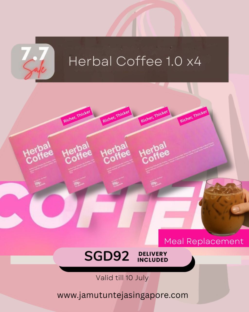 4x Herbal Coffee 1.0 [Meal Replacement]