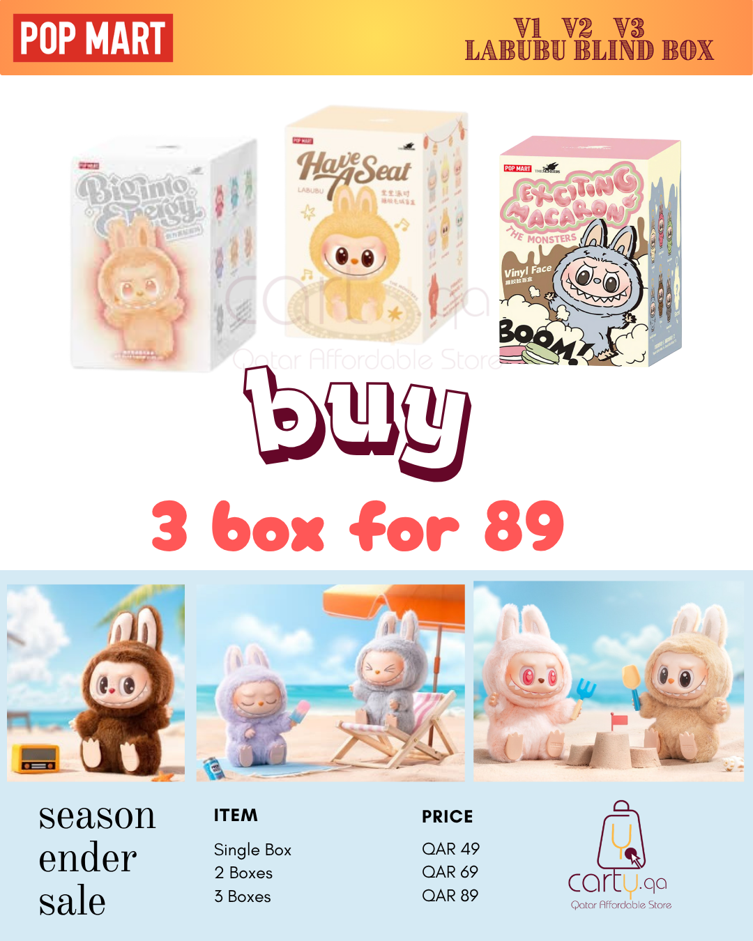 Labubu Combo 3 packs
