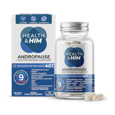 Health & Him Andropause 40+ Testosterone Support 60 Capsules