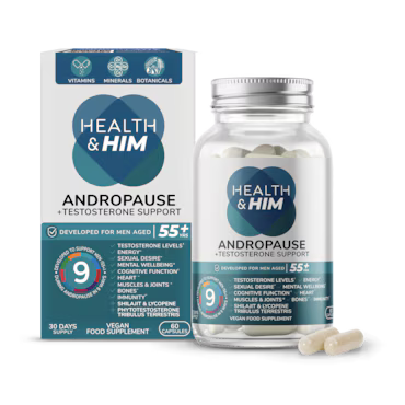 Health & Him Andropause 55+ Testosterone Support 60 Capsules