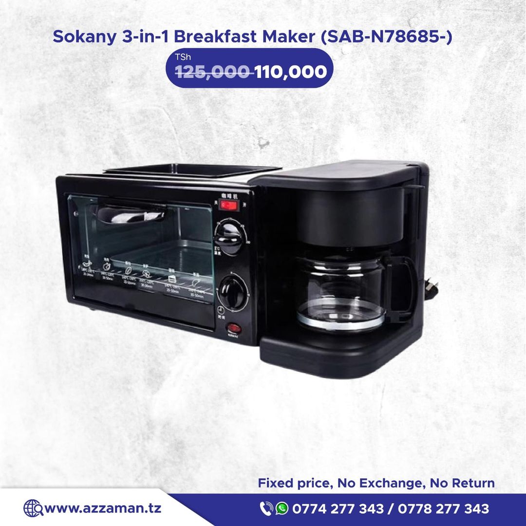 Sokany 3-in-1 Breakfast Maker (SAB-N78685)