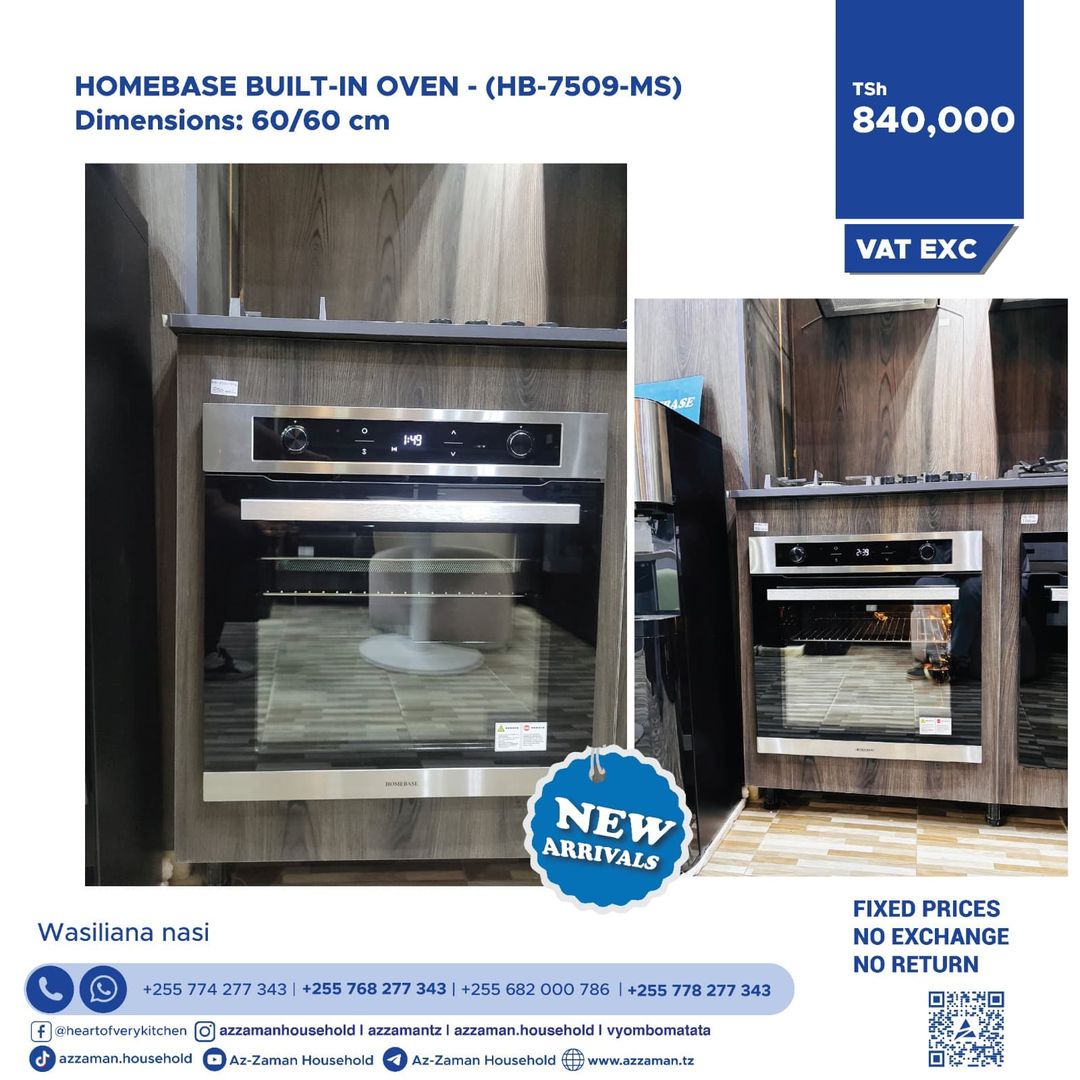 HOMEBASE BUILT-IN OVEN - (HB-7509-MS)Dimensions: 60/60 cm
