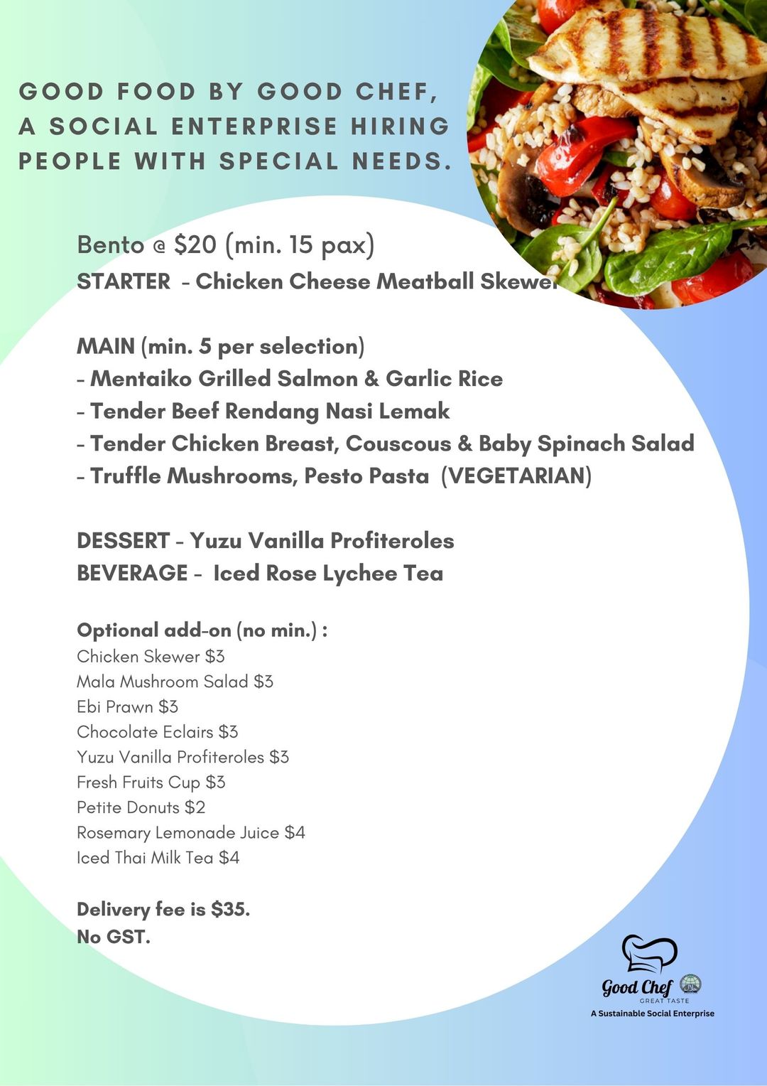$20 Premium Bento (Min 15 pax) 