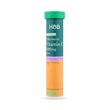 Holland & Barrett High Strength Effervescent Vit C & Zinc Blackcurrant Flavour 20 Effervescent Tablets