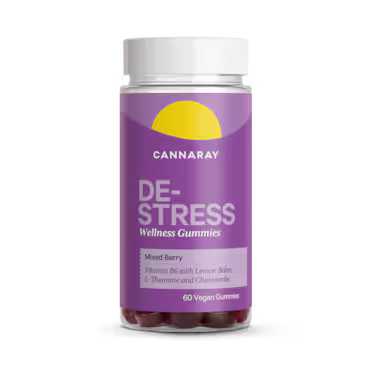 Cannaray De-Stress Mixed Berry 60 Gummies