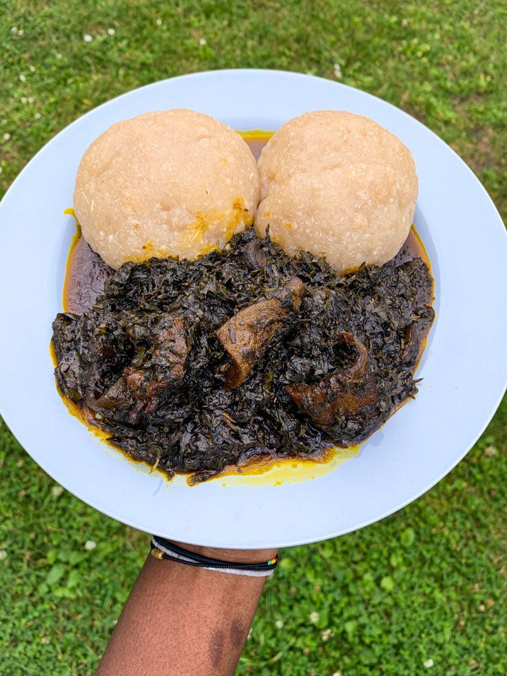 Eru+water fufu