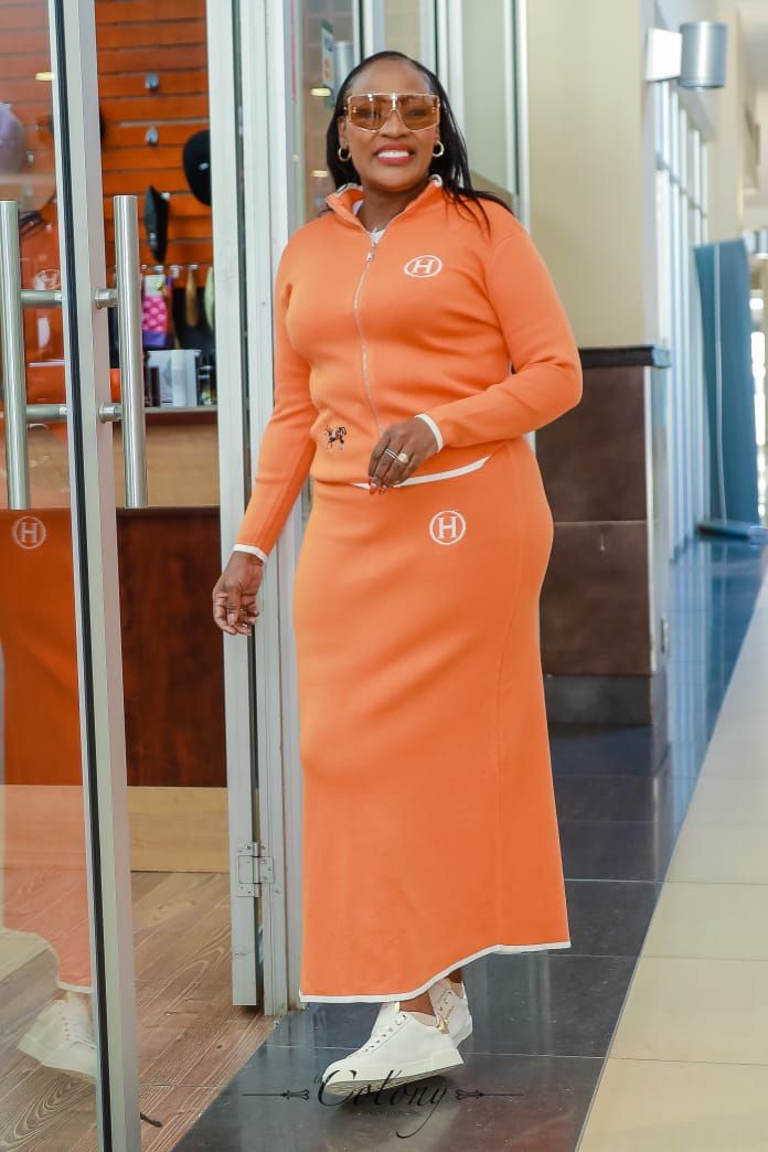 Orange two piece 