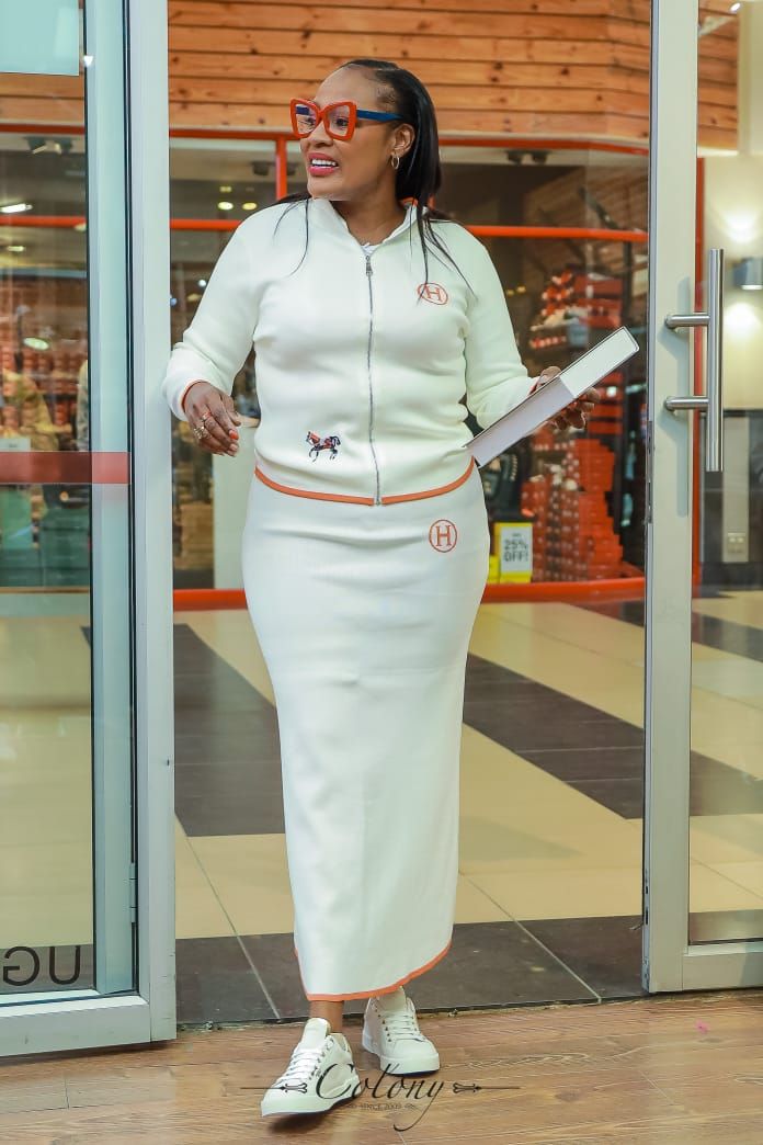 Two piece white