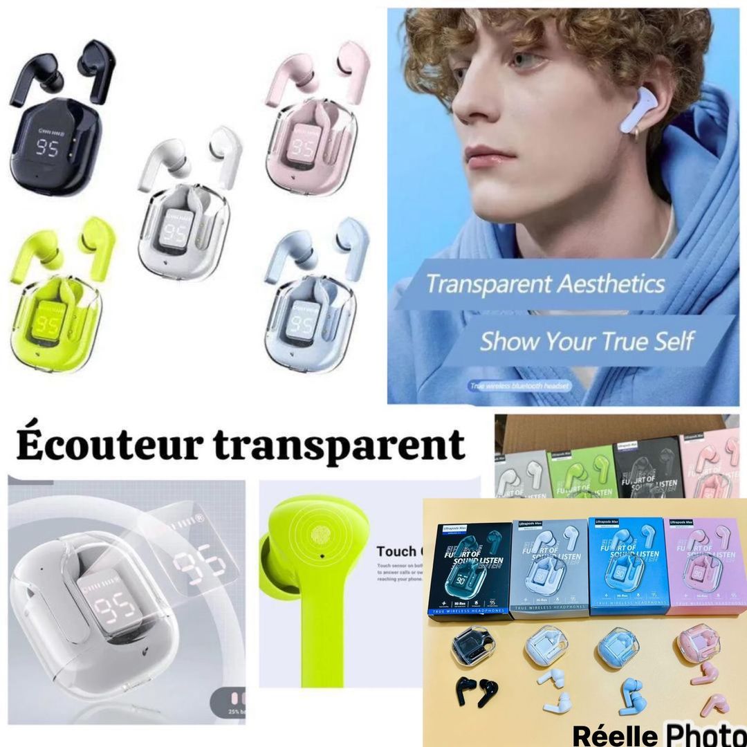 Écouteur transparent 