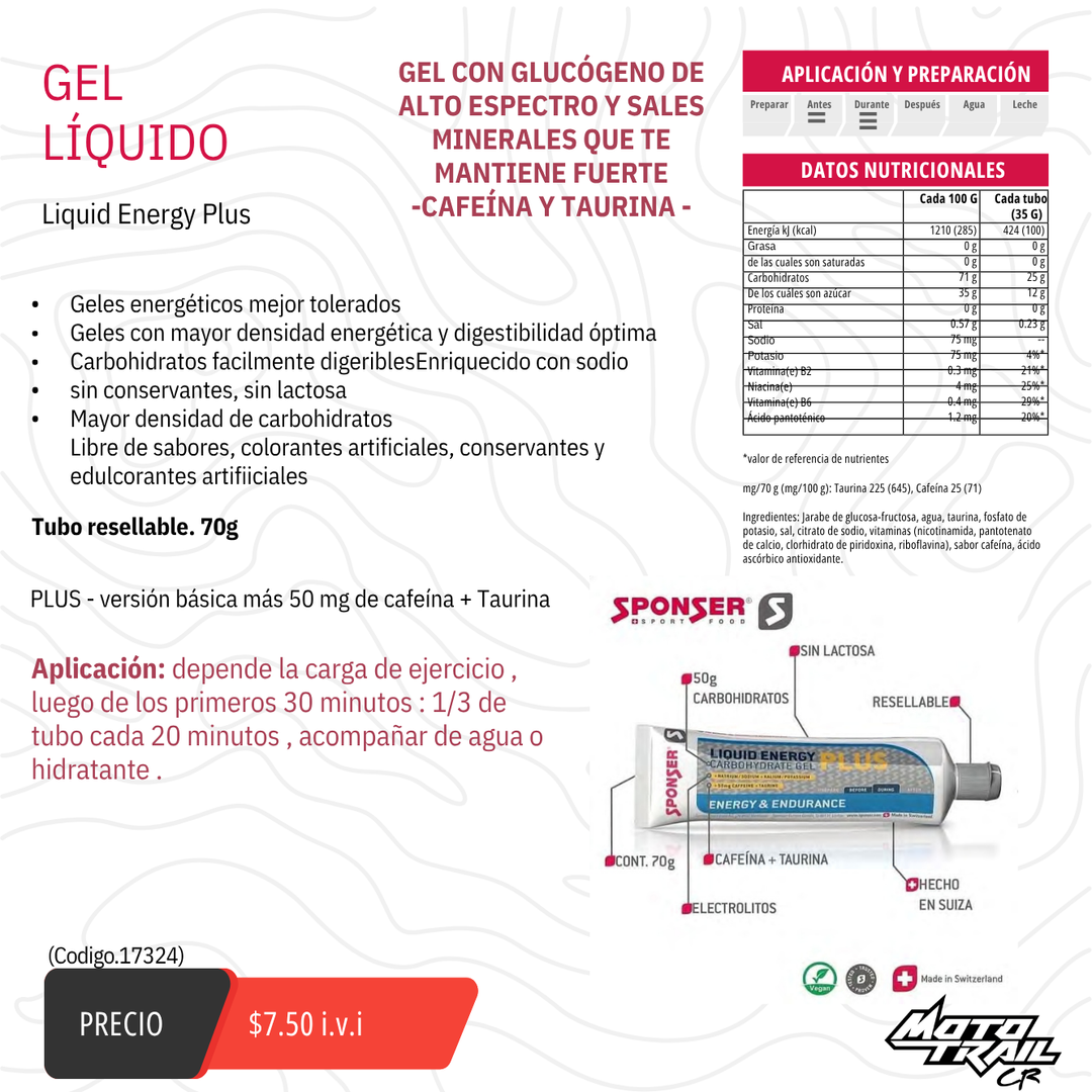 Liquid Energy PLUS- Gel Liquido
