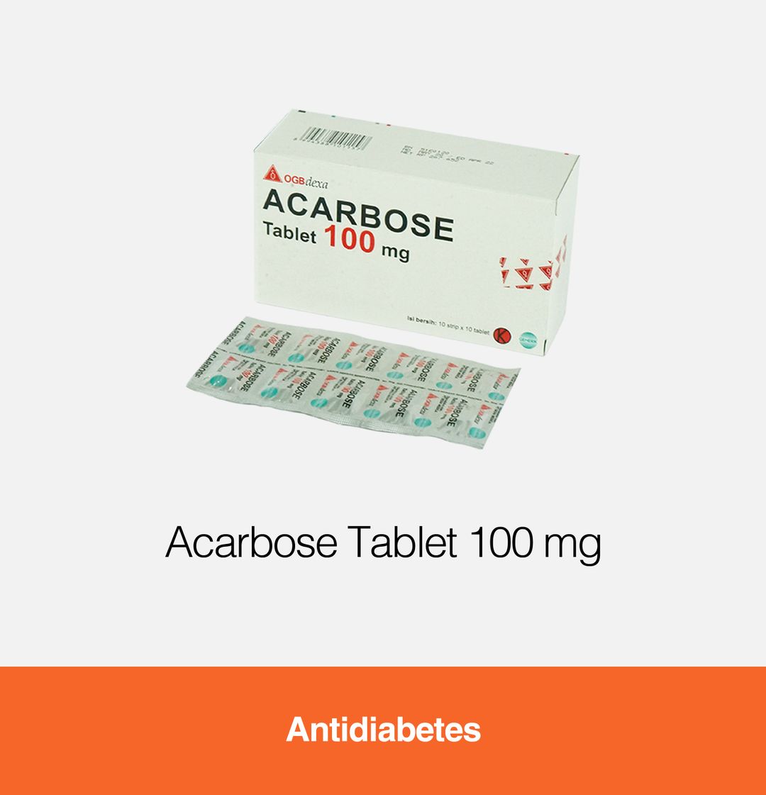 ACARBOSE 100 MG TABLET 10s