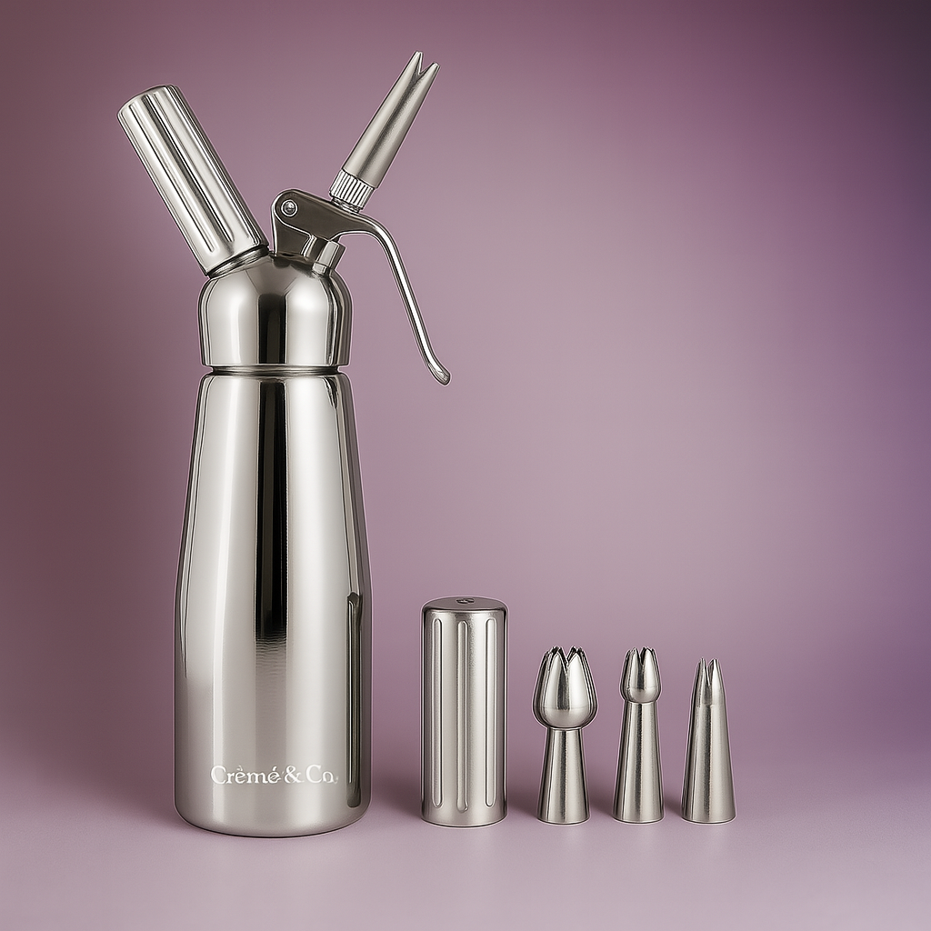 Crème & Co. Whipped Cream Dispenser - Stainless Steel [Polished]