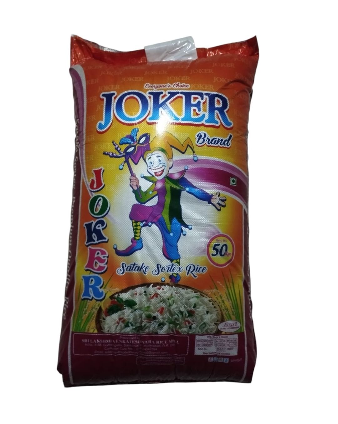 INDIAN SORTEX STEAM RICE 50 KG 