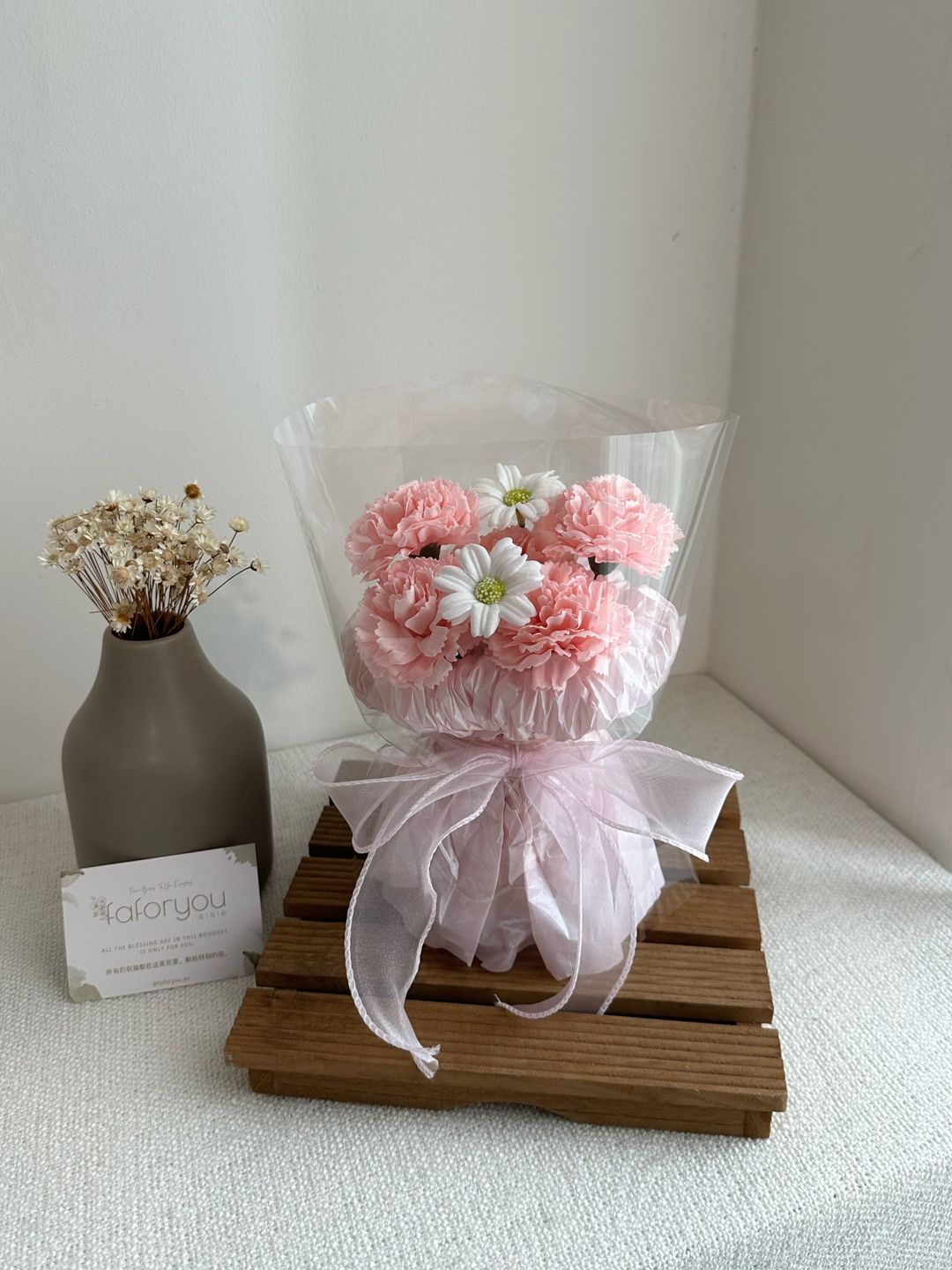 5 Stalk Soap Carnation Bouquet   