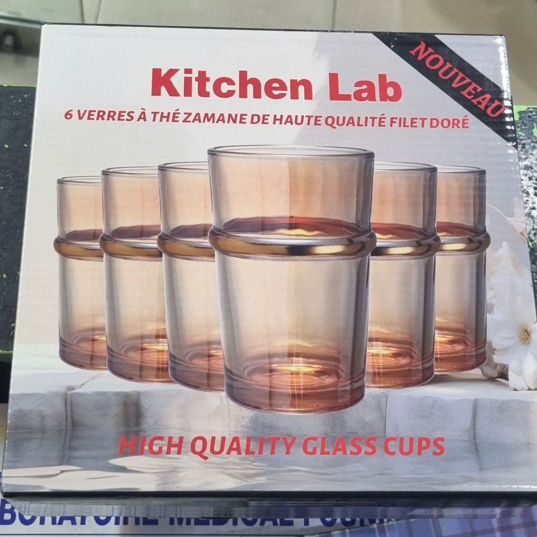 Verres à Thé Artisanaux Kitchen Lab - كؤوس الشاي بلمسة تقليدية من كيتشن لاب