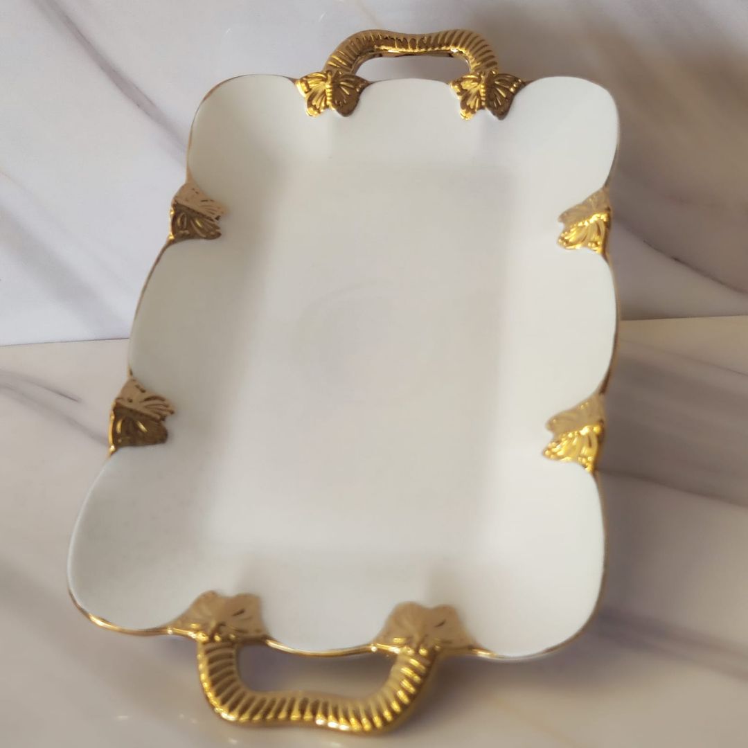Assiette COOKMAN Plaque Or Main 37cm - صحن COOKMAN بلون ذهبي 37cm