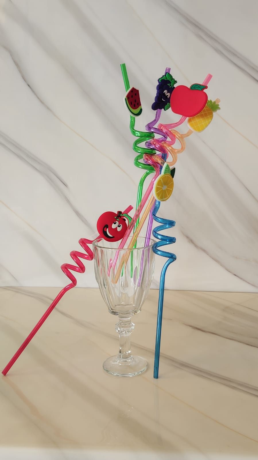 PAILLE COLORÉE 6PCS - شرويبة ملونة 6 قطع