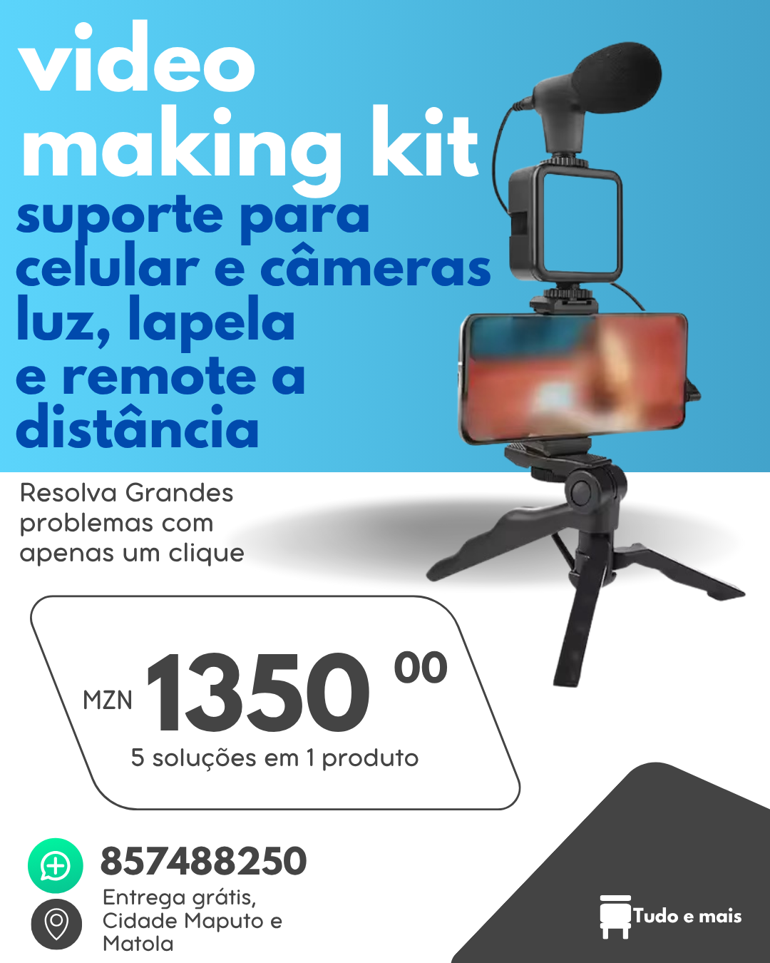 Kit making vídeo 