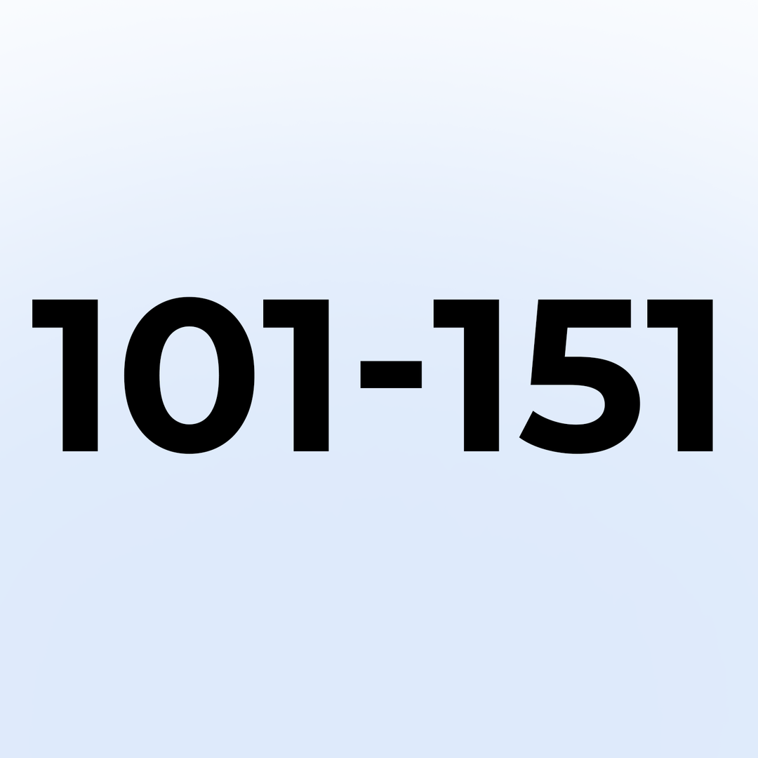 101 - 151 rad