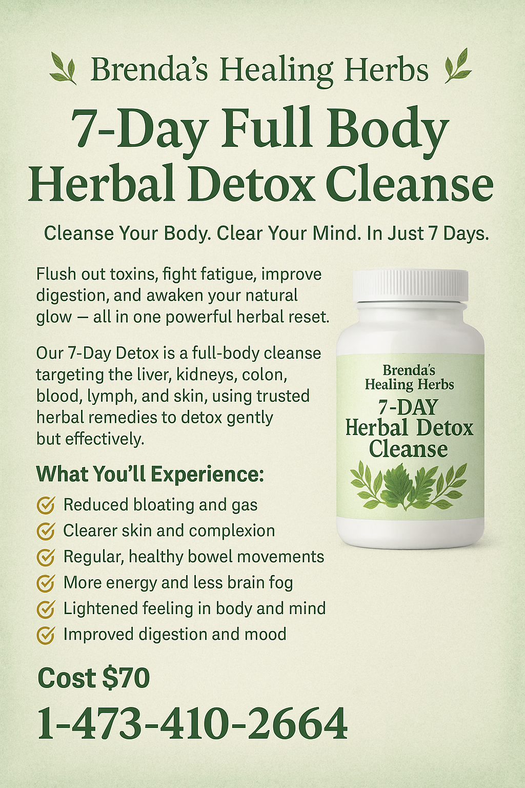 7 Day Full Body Detox & Cleanse 
