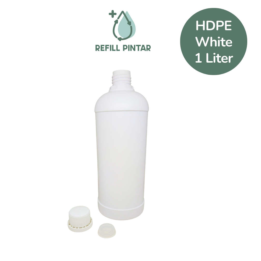 1 Litre HDPE White Bottle
