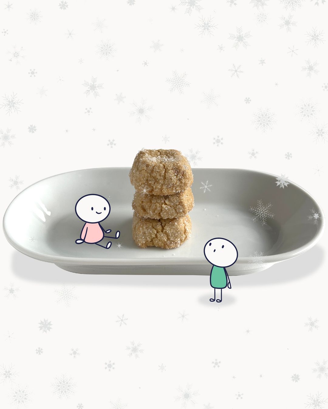 BITE-SIZED COOKIES | Peanut Crumbles |  2 cm small bites | 24 pcs/box | 110