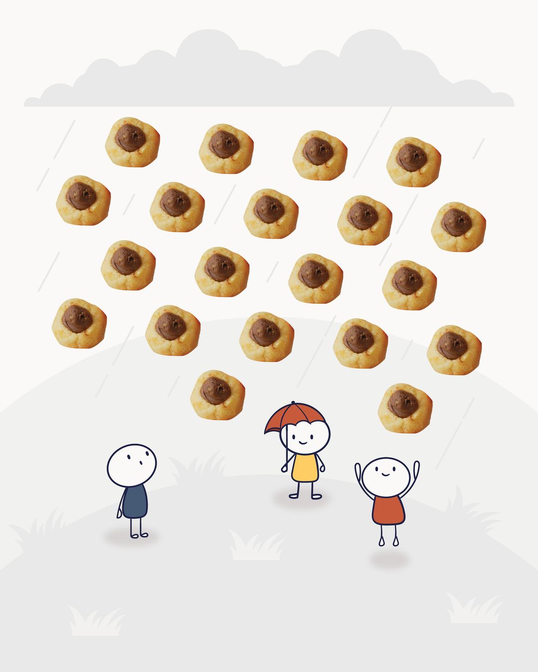 BITE-SIZED COOKIES | Nutella Krumblettes |  2 cm small bites | 24 pcs/box | 120