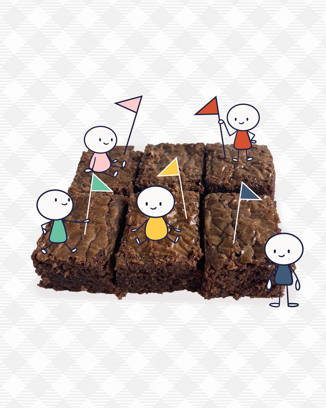 BROWNIES | Classic Brownie |  5x5 cm square | 6 pcs/box | 120