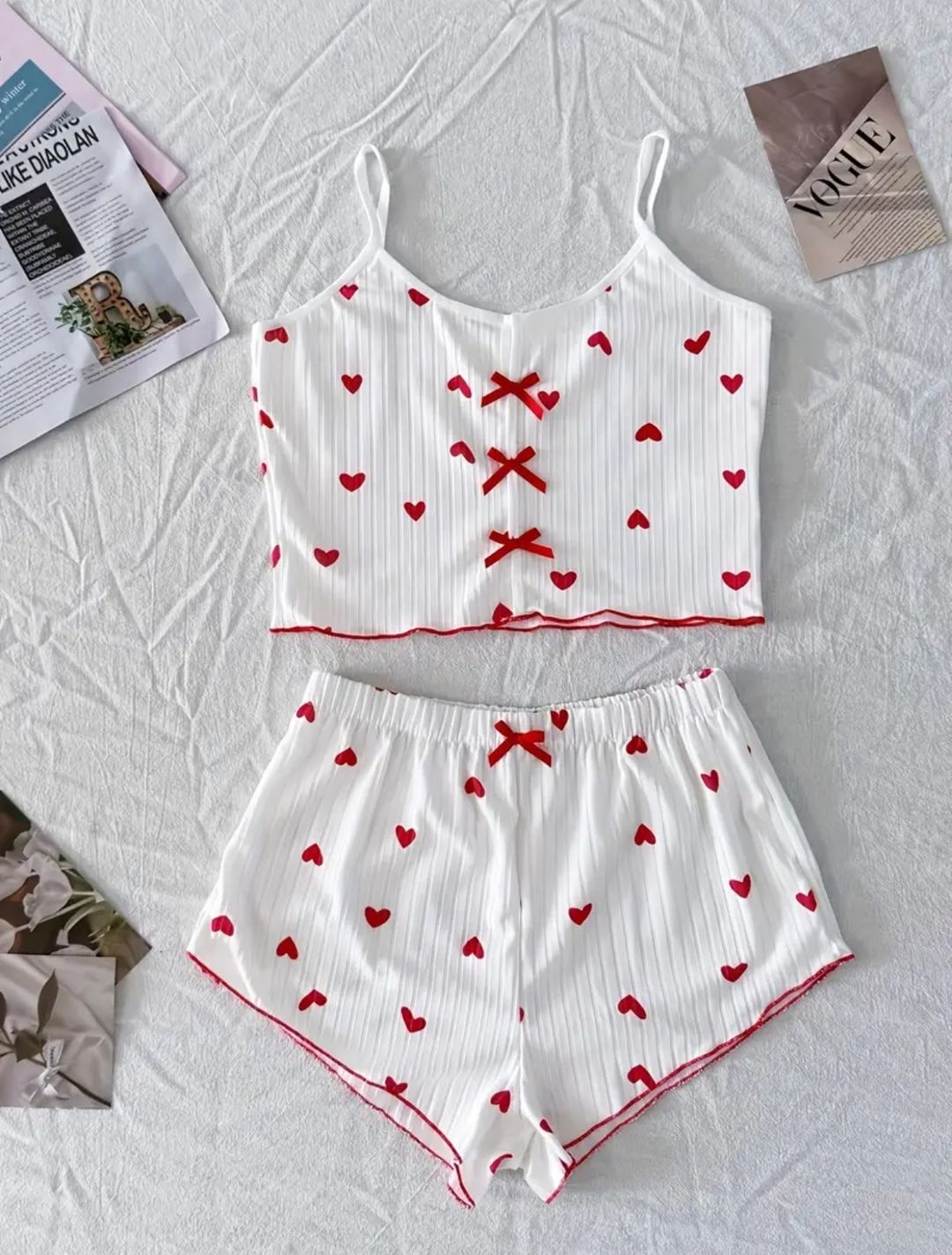 Hearts pajama set