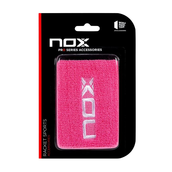 NOX 2 Wristbands Pink (White Logo)