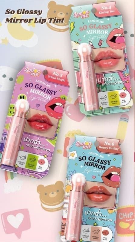 LEMON ME So Glassy Mirror No.9 Drama Movie Lip Tint​ 3.2g