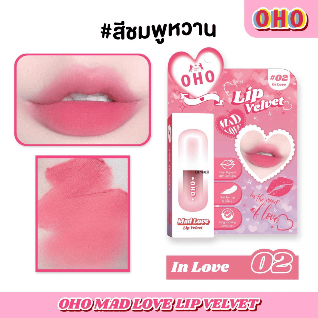OHO Mad Love Lip Velvet No.2 In Love (5.40g)