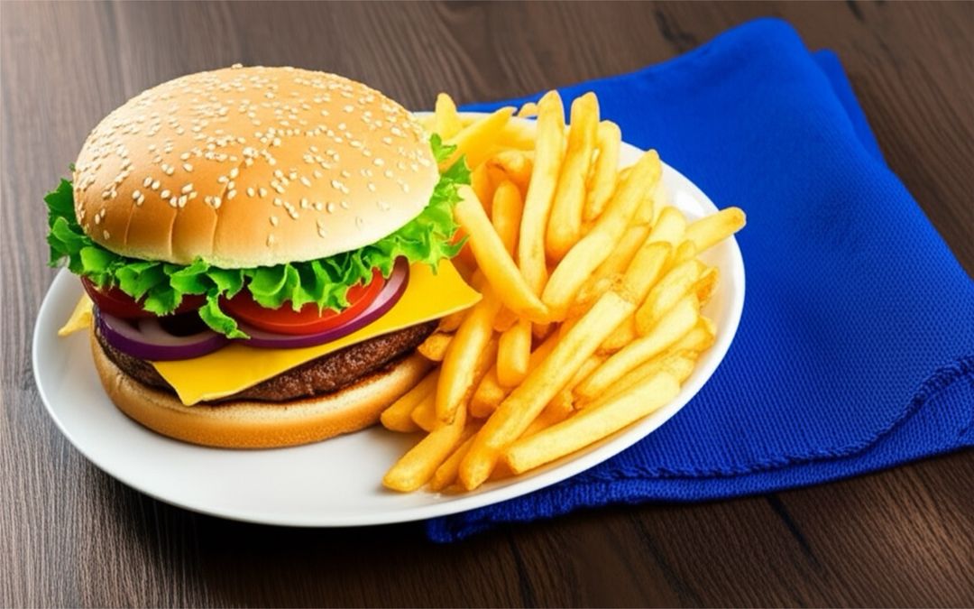Beef Burger & Chips