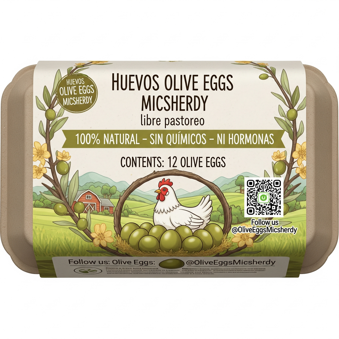 12 huevos olive eggs 