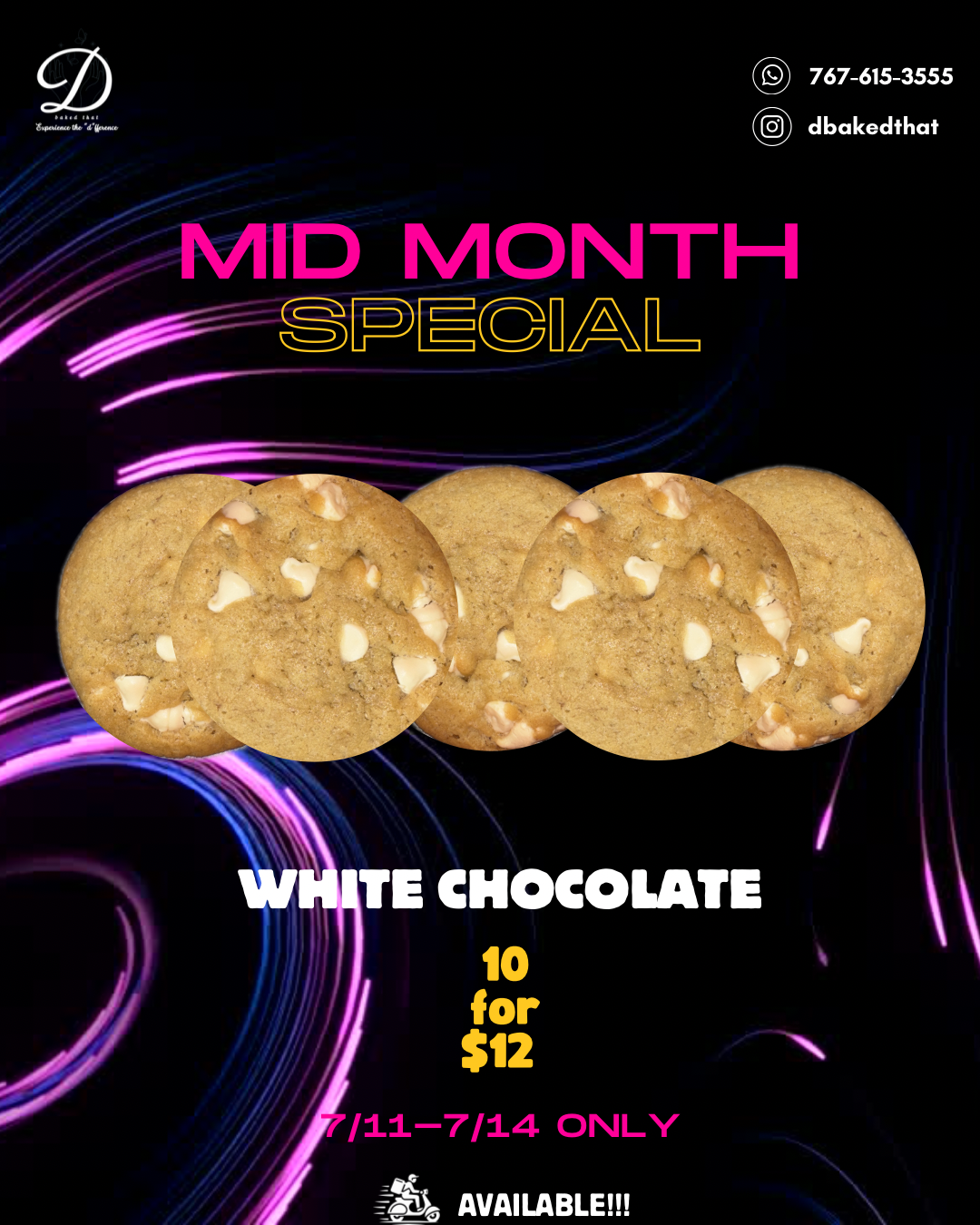White Chocolate Mid-Month Special
