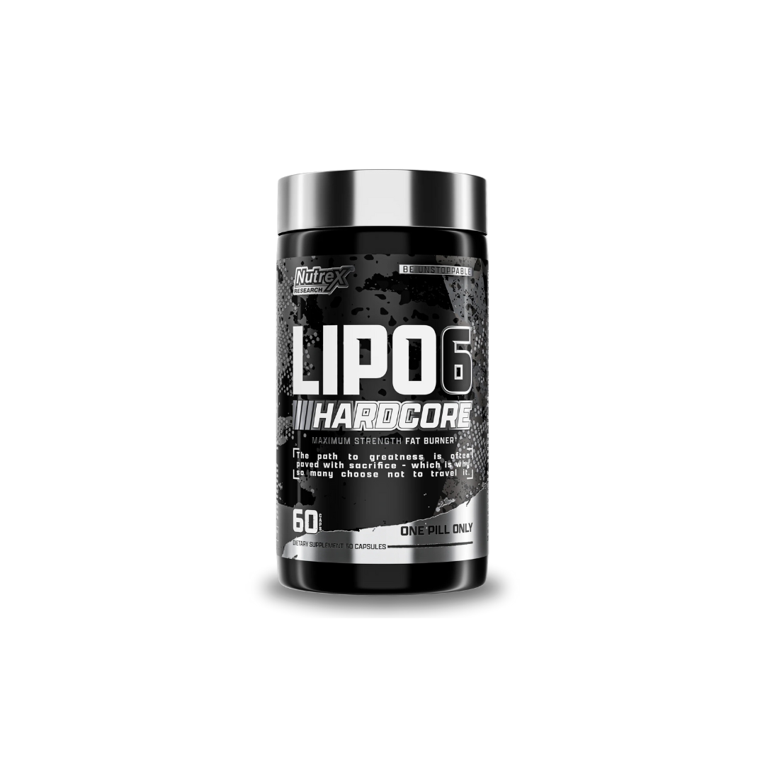 Nutrex Research,Fat-Burning Lipo-6 Hardcore, 60 Caps, BURN FAT WEIGHT LOSS & LEAN MUSCLE