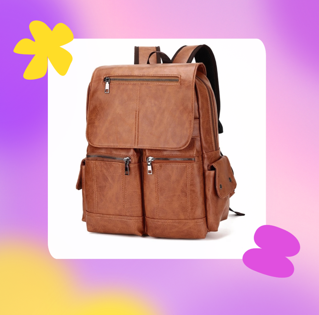 Retro Travel Bacpack