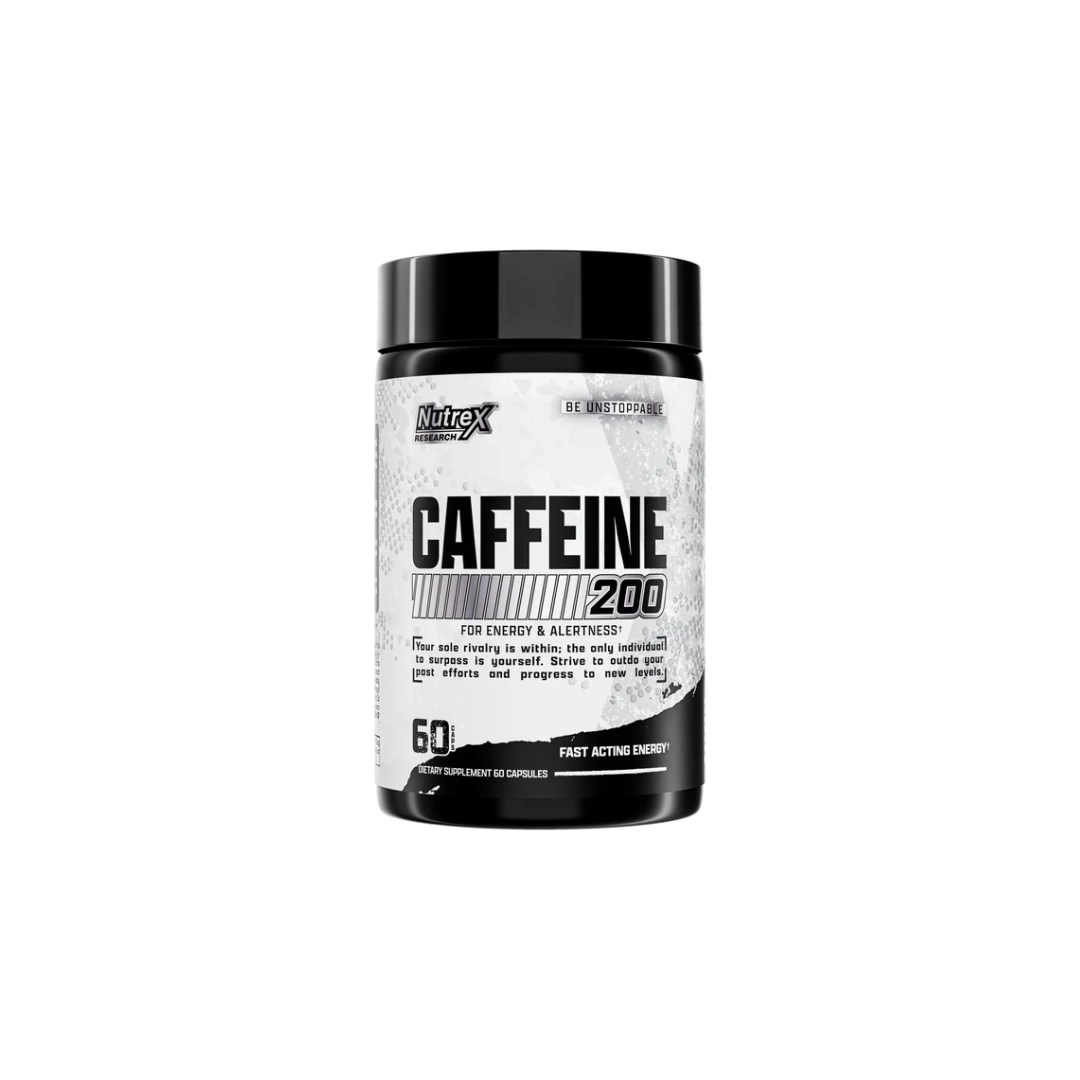 Nutrex Research, Caffeine 200 - Energy Boost and Mental Focus (60 Caps)