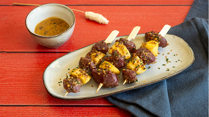 Mini brochettes de gésiers
