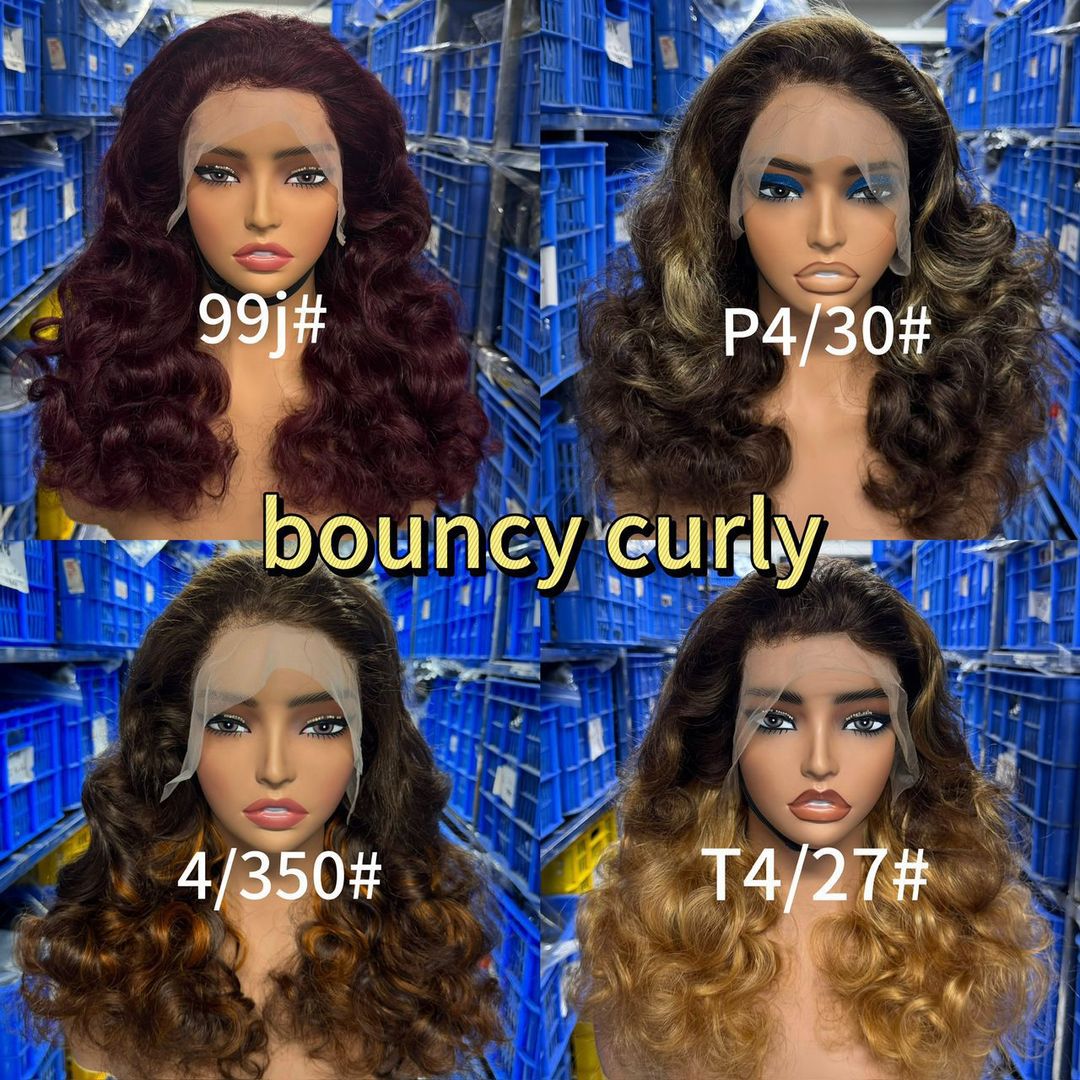 Bouncy curly wigs