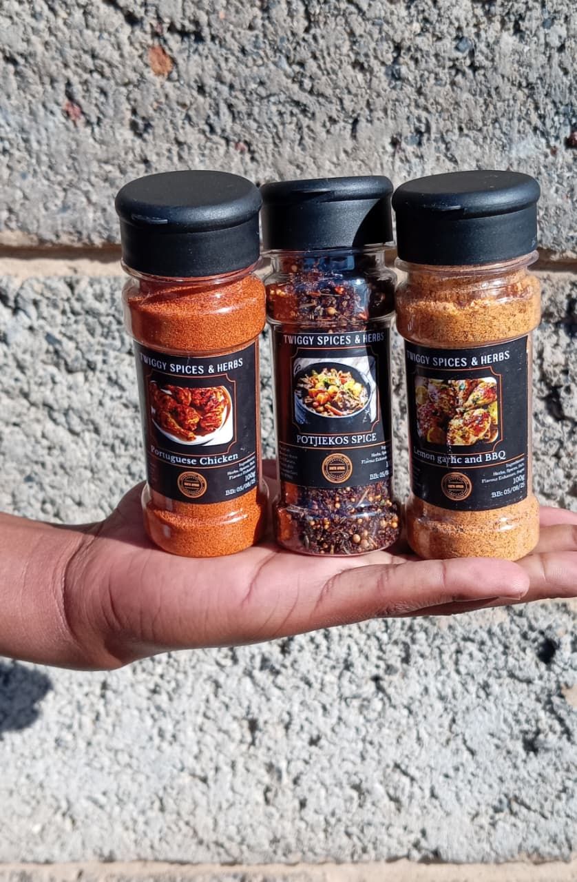 Spices bottles