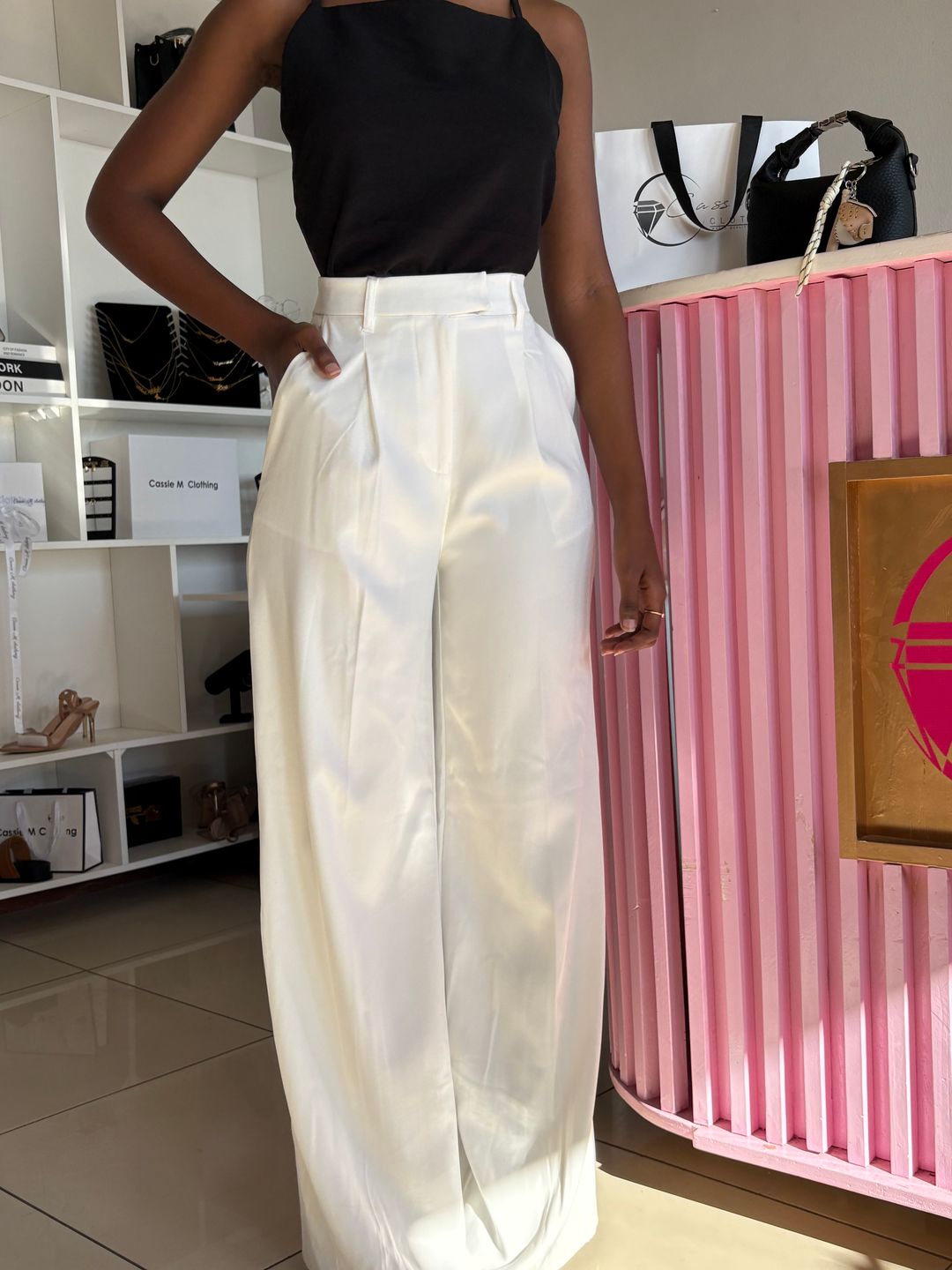 Wideleg formal pants